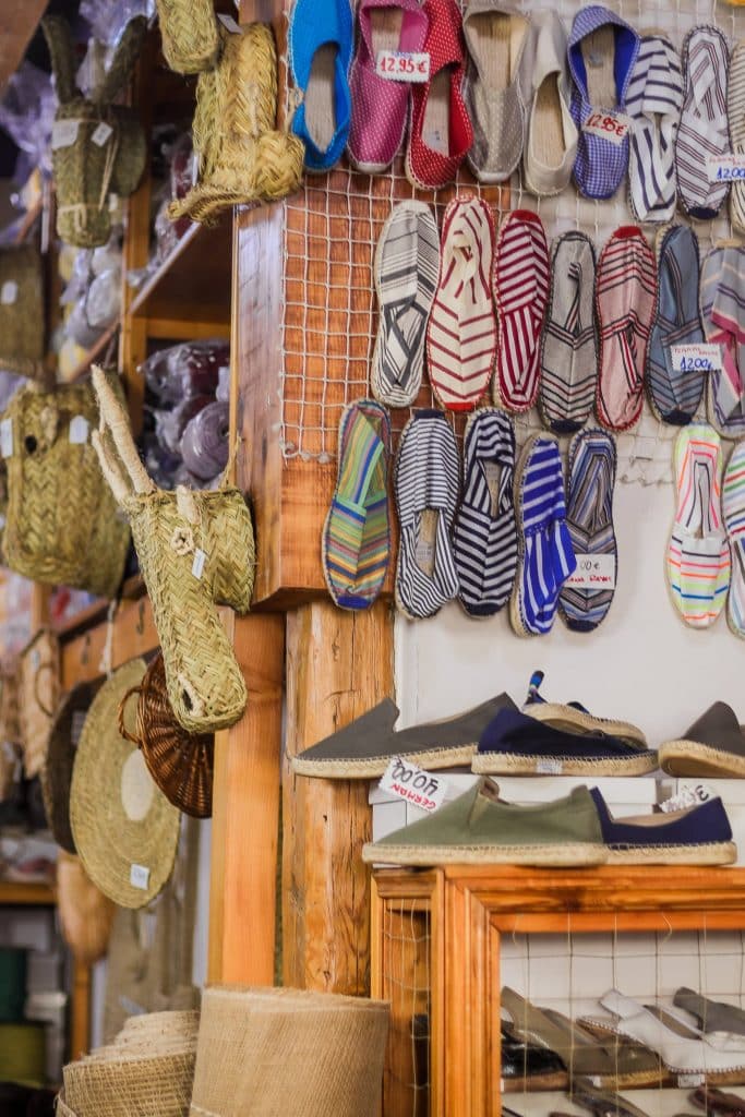 Traditionele schoenenwinkel in Madrid